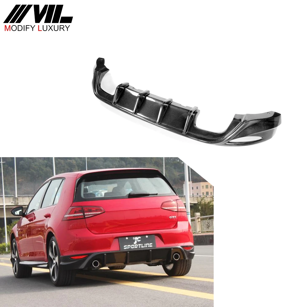 Carbon Fiber Mk7 Diffuser For Vw Golf Mk7 Gti 2014 Buy Golf Mk7
