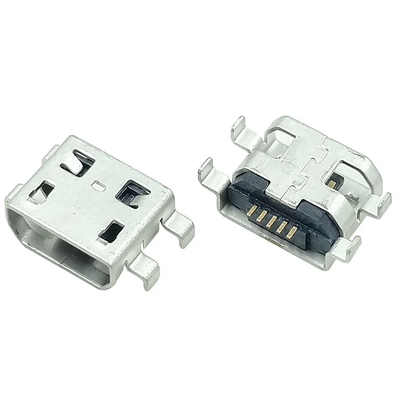 Professional Manufacturer 5 Pin SMT Female Micro USB Dc Power Plug Jack Connector