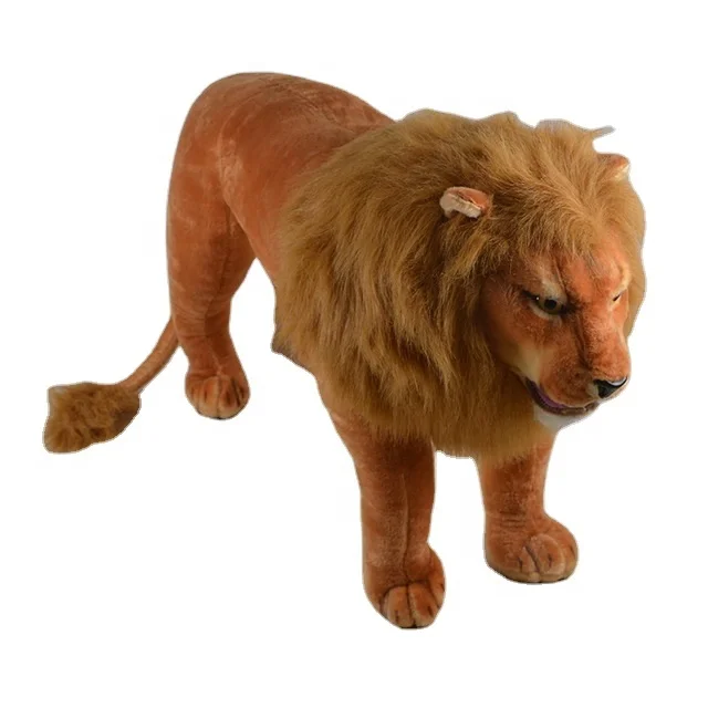 realistic lion plush