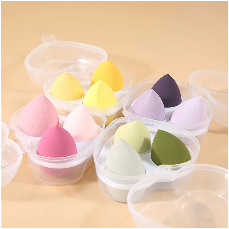 product factory cheap price boxes for makeup sponges professional colorful 3 pcs makeup sponge-6