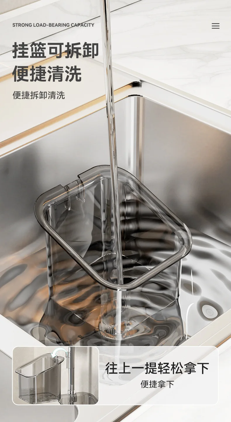 Convenient Double Hanging Punch-Free Design Suction-Type Wall-mounted Plastic Storage Rack for Kitchen Seasoning Scallion Garlic