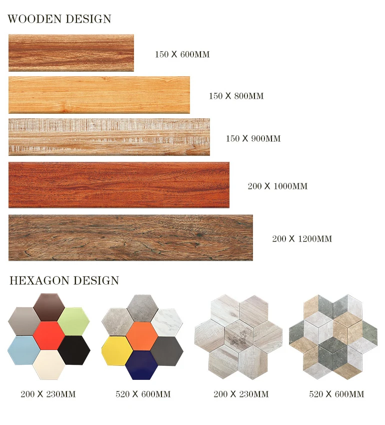 Best Price Wood Look  Non Slip Rustic Floor Tile