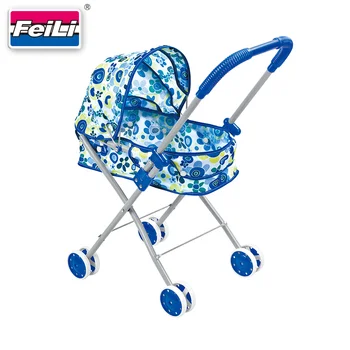 blue baby stroller