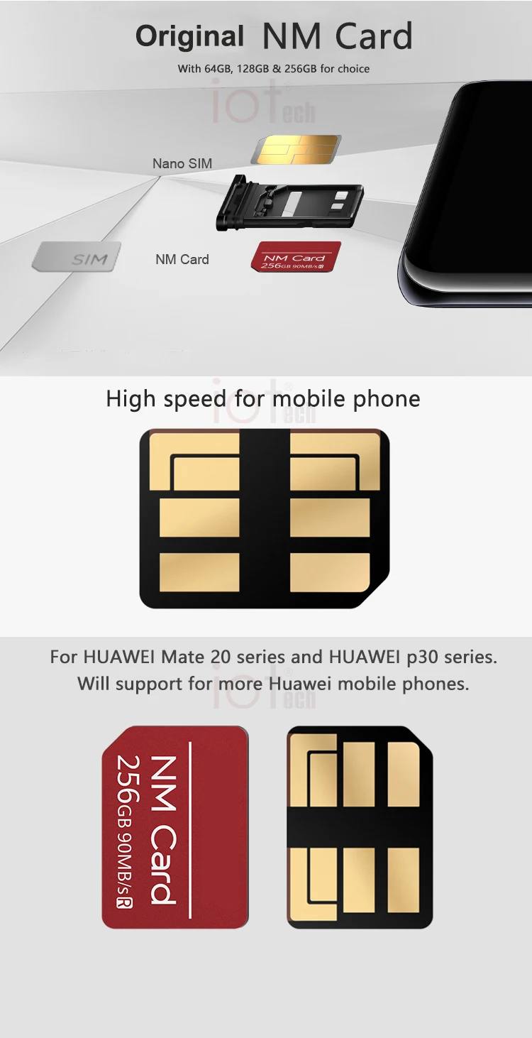Original NM Card 128G 256G 90MB/S Nano Memory Card for Huawei P30 Mate20 Series - ANKUX.COM