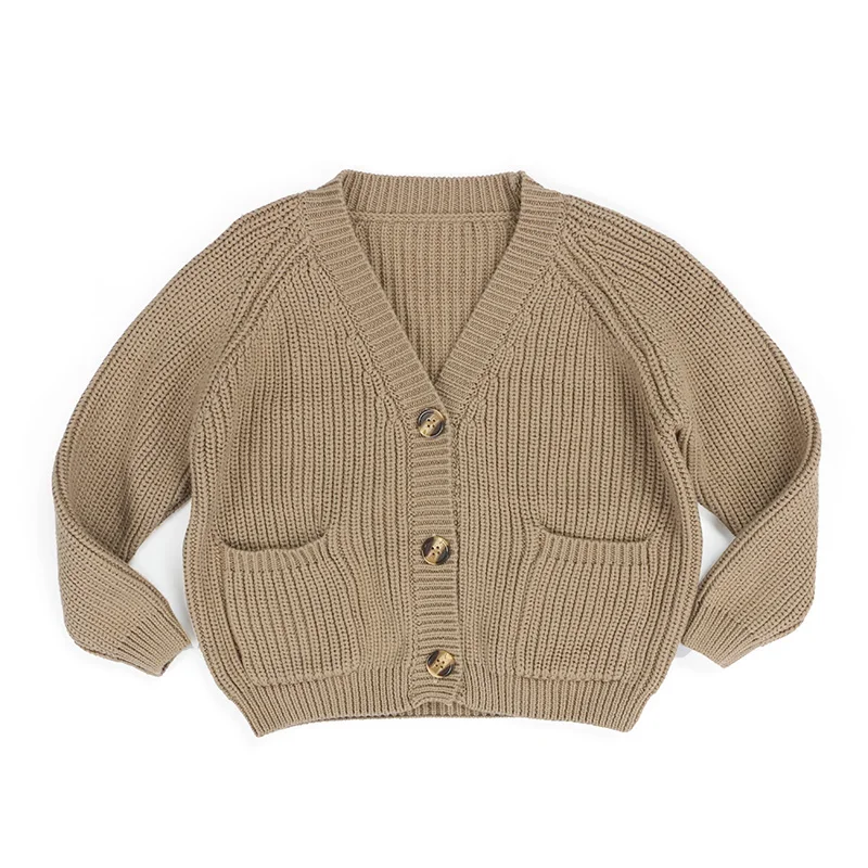 kids chunky knit cardigan