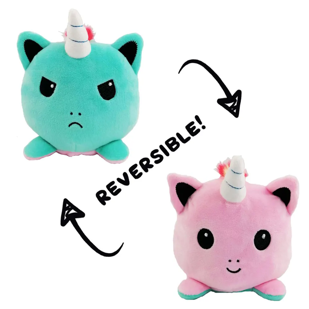 Plushy Reversible Plush Cute Funny Mini Unicorn Stuffed Emotion Toys - Buy  Unicorn Toy,Plushy Reversible,Reversible Toy Product on Alibaba.com