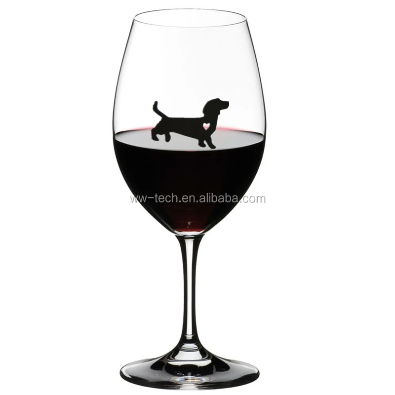 New Design Sausage Dog Dachshund Dog Wine Glass Charm Markers - Buy New ...