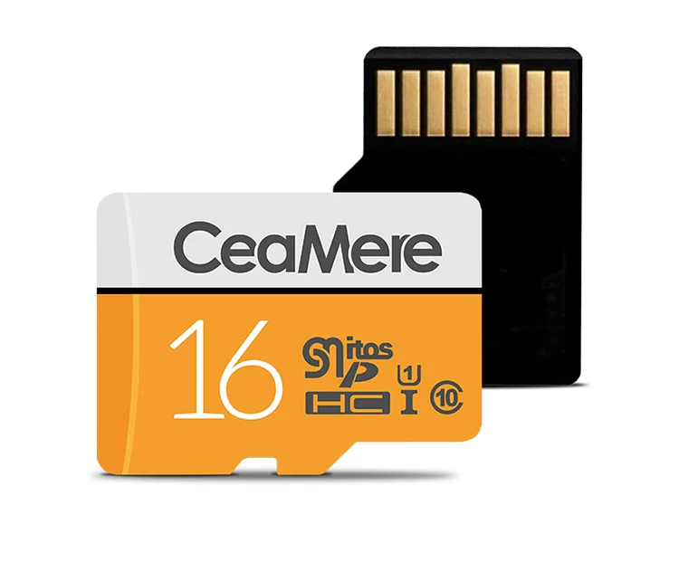 Ceamere High Qualtiy White Orange 4GB SD Card Camera Micro Memorias Carte Class 10 TF 8GB 16GB 32GB 64GB 128GB 256GB 4GB SD Card