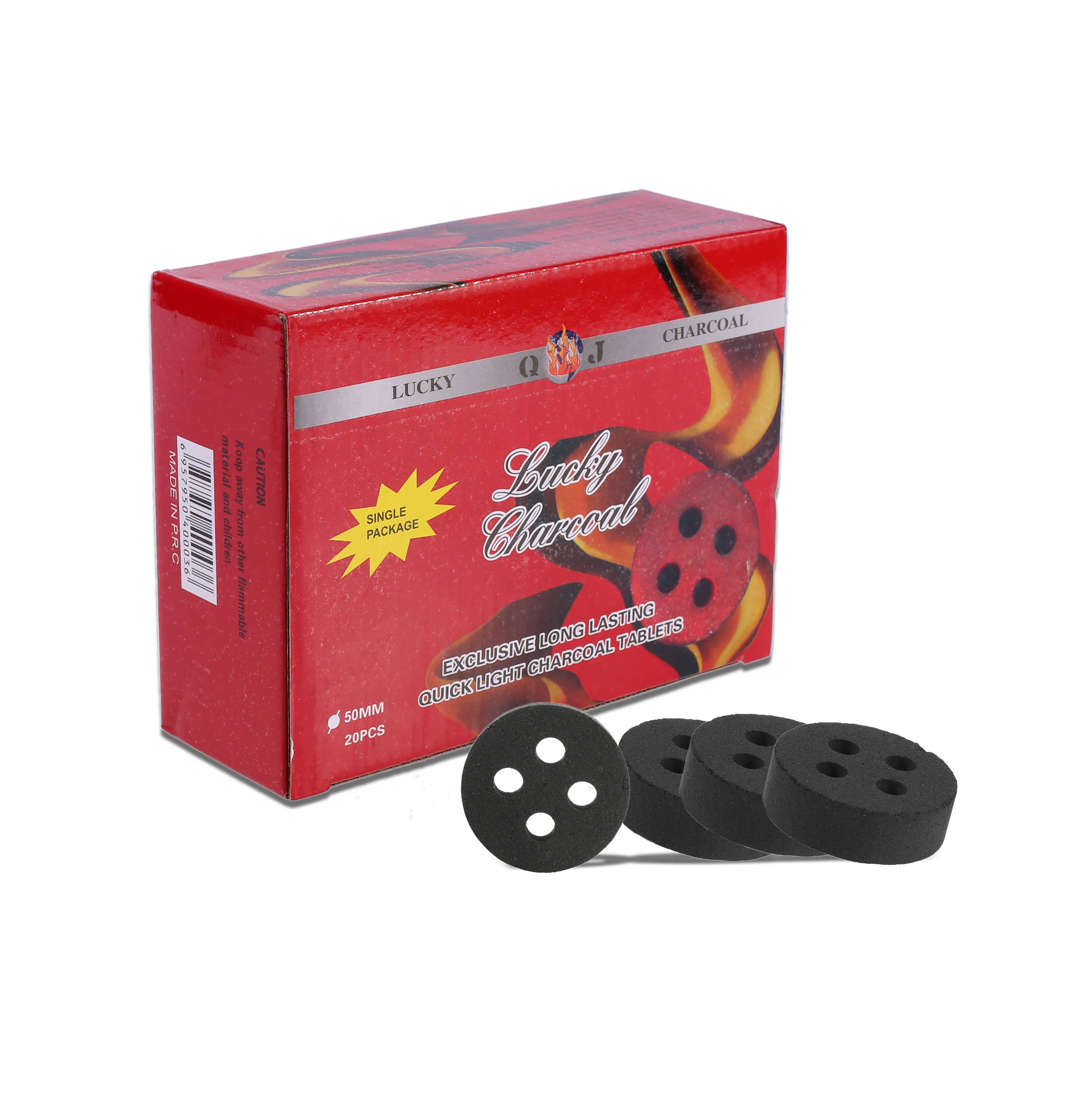 Hqrm5020 Hong Qiang Hookah Charcoal Factory 50mm Incense Quick Ignite