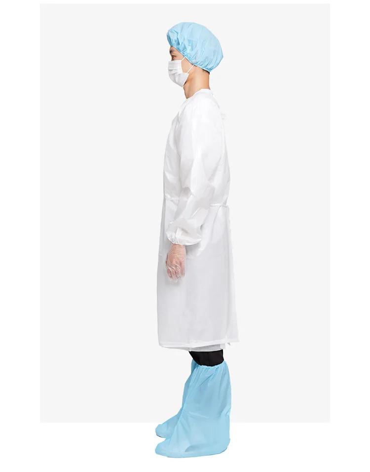 Factory Direct Sales Disposable Body Suits Clothing Isolation Apron Disposable Civil White/Blue Isolation Gowns
