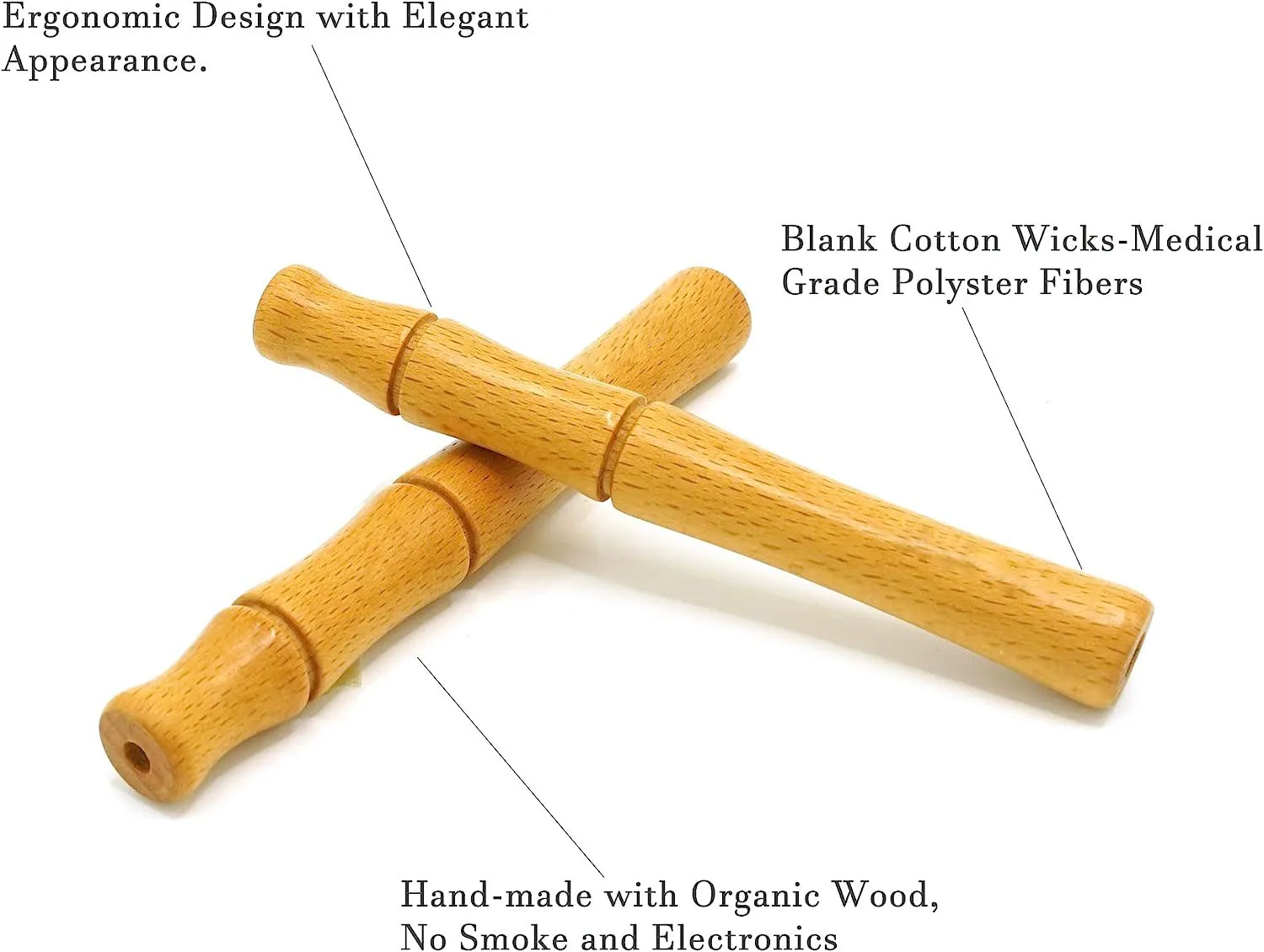 Portable Wooden Personal Diffuser Aromatherapy Inhaler For Essential