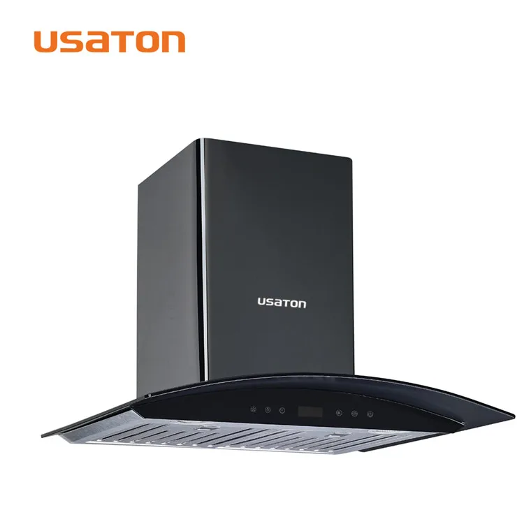 China Manufacturer 2*1.5W Led Wall Mounted Kitchen Range Hood With Mesh Filter