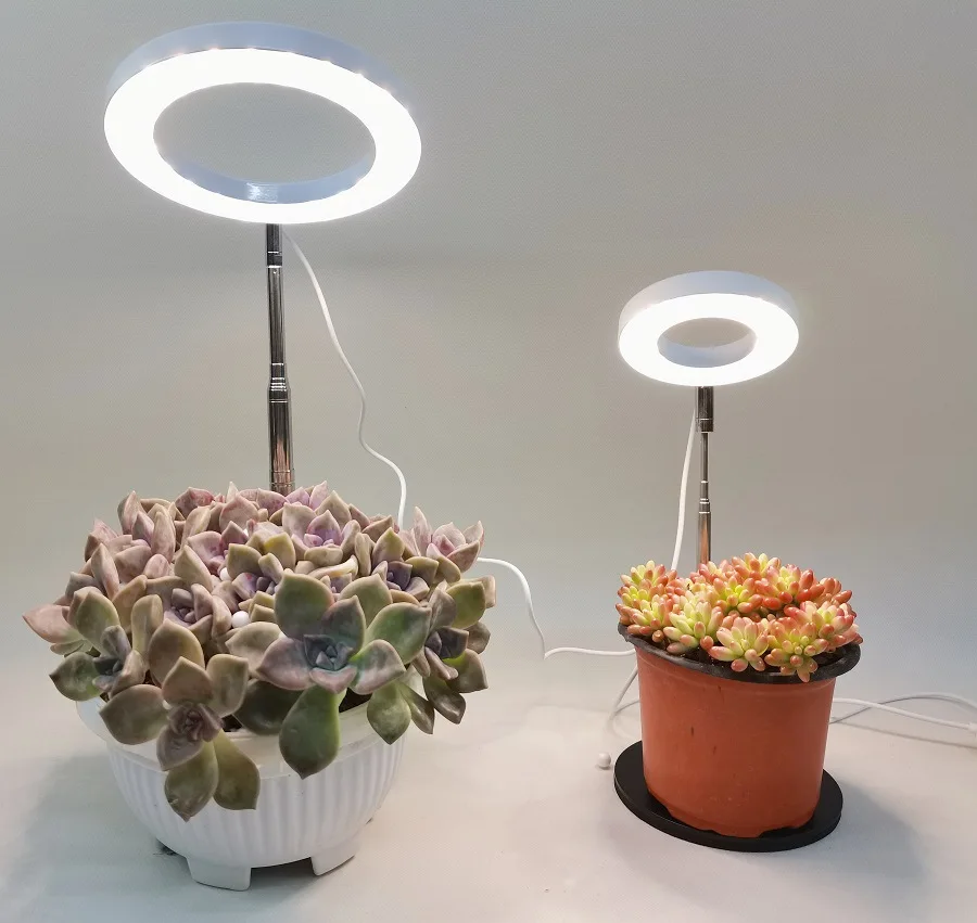 product led telescopic plant growth lamp with angel ring red  blue spectrum aluminum body flower timing fill light-15