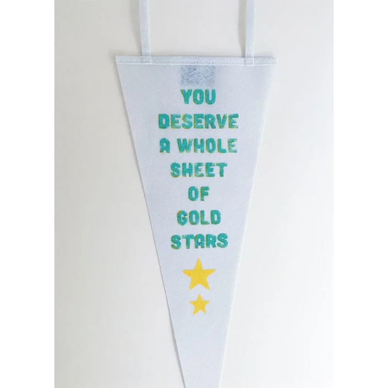 factory supply customized size colorful felt flag