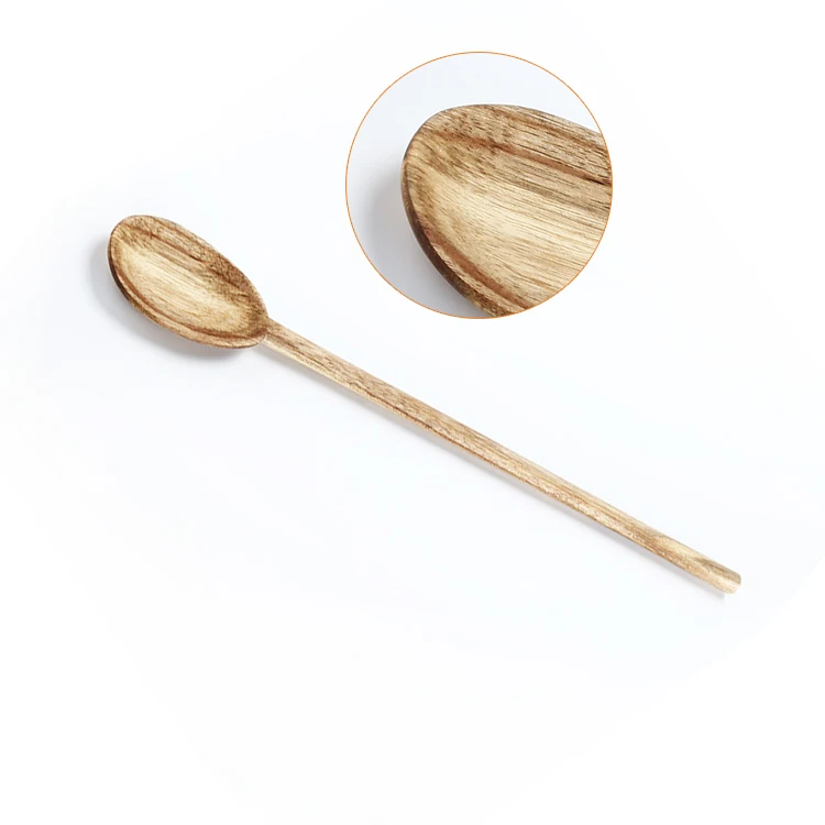 11 pulgadas TsunNee Cucharón de sopa de madera cucharón de salsa de madera cuchara de gachas cuchara de sopa de madera natural 