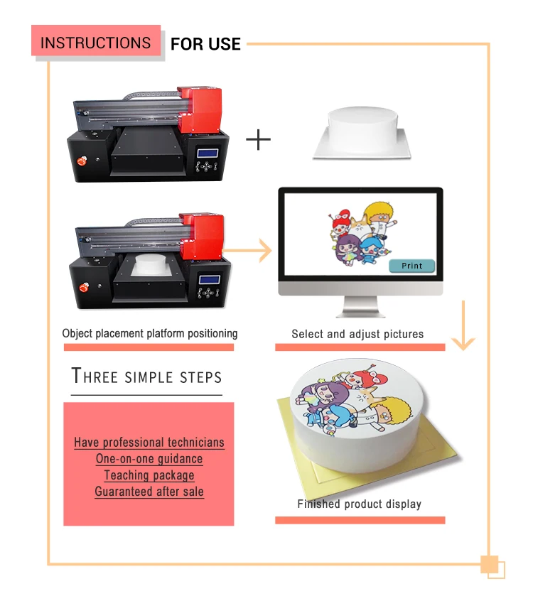 Happy Birthday Photo Cake Topper Printer All In Once Rice Paper Printer Cake Machine For Cake