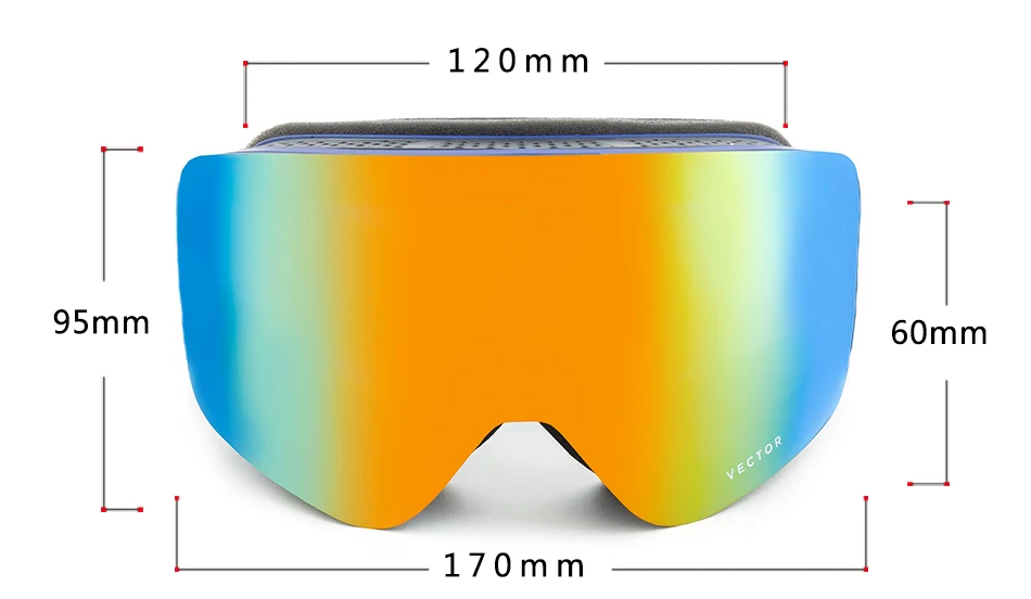 Lunettes de Ski rondes Anti-brouillard et Anti-neige pour hommes et femmes, solaires, avec Protection UV 400, pour la neige, doubles, pour adultes
