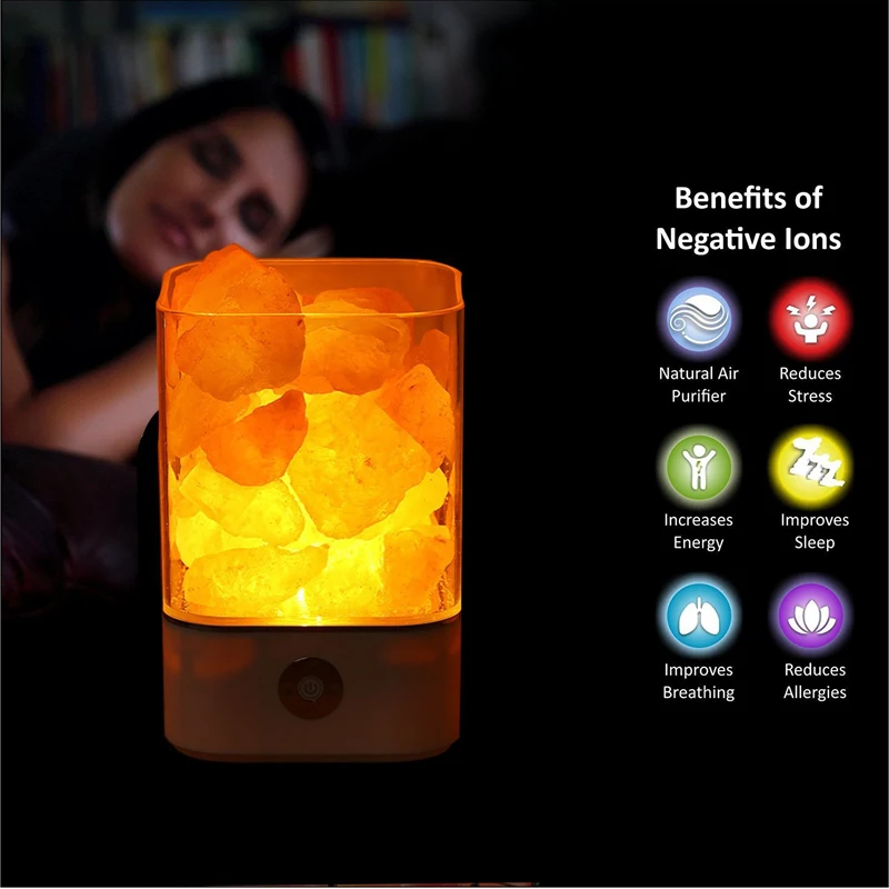 Best price 7 colorful USB night light crystal rock lamp himalayan salt lamp for home decoration