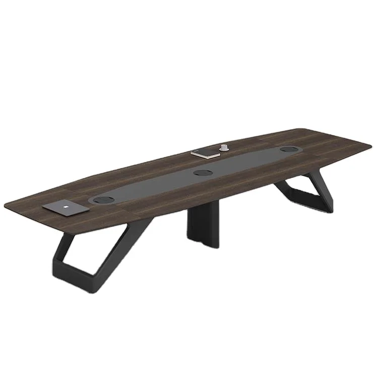 
One Stop Service Modern Office Conference MDF Wood Style Meeting Table 