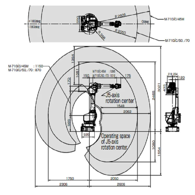 industrial robot arm price of used robot M-710iC industrial robot