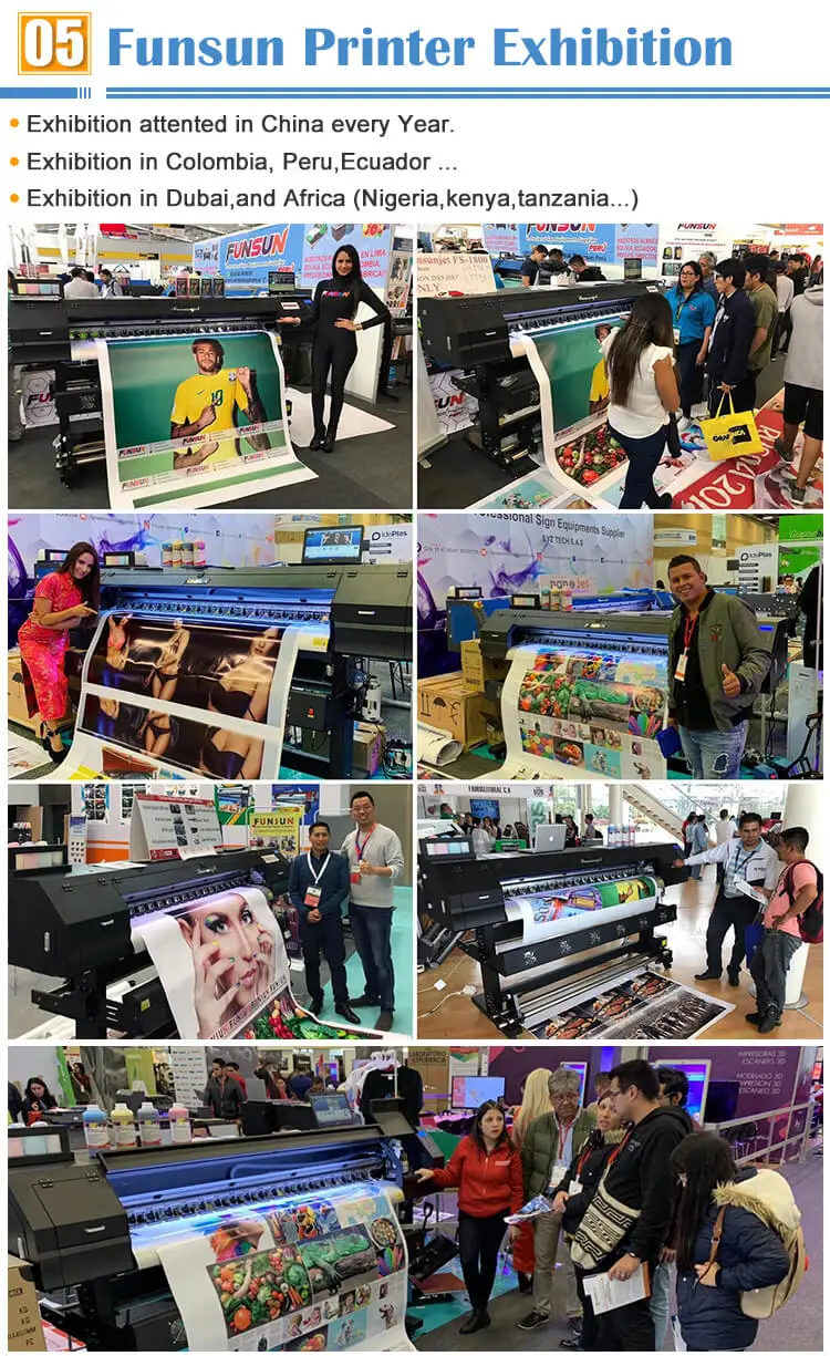 Eco Solvent Printer Manufacturer 1440dpi 1.8m Vinyl eco solvent printer dx6