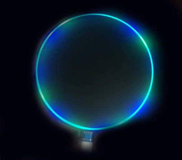 Round Design Led Edge Qi 10W Quick Wireless charger - ANKUX.COM