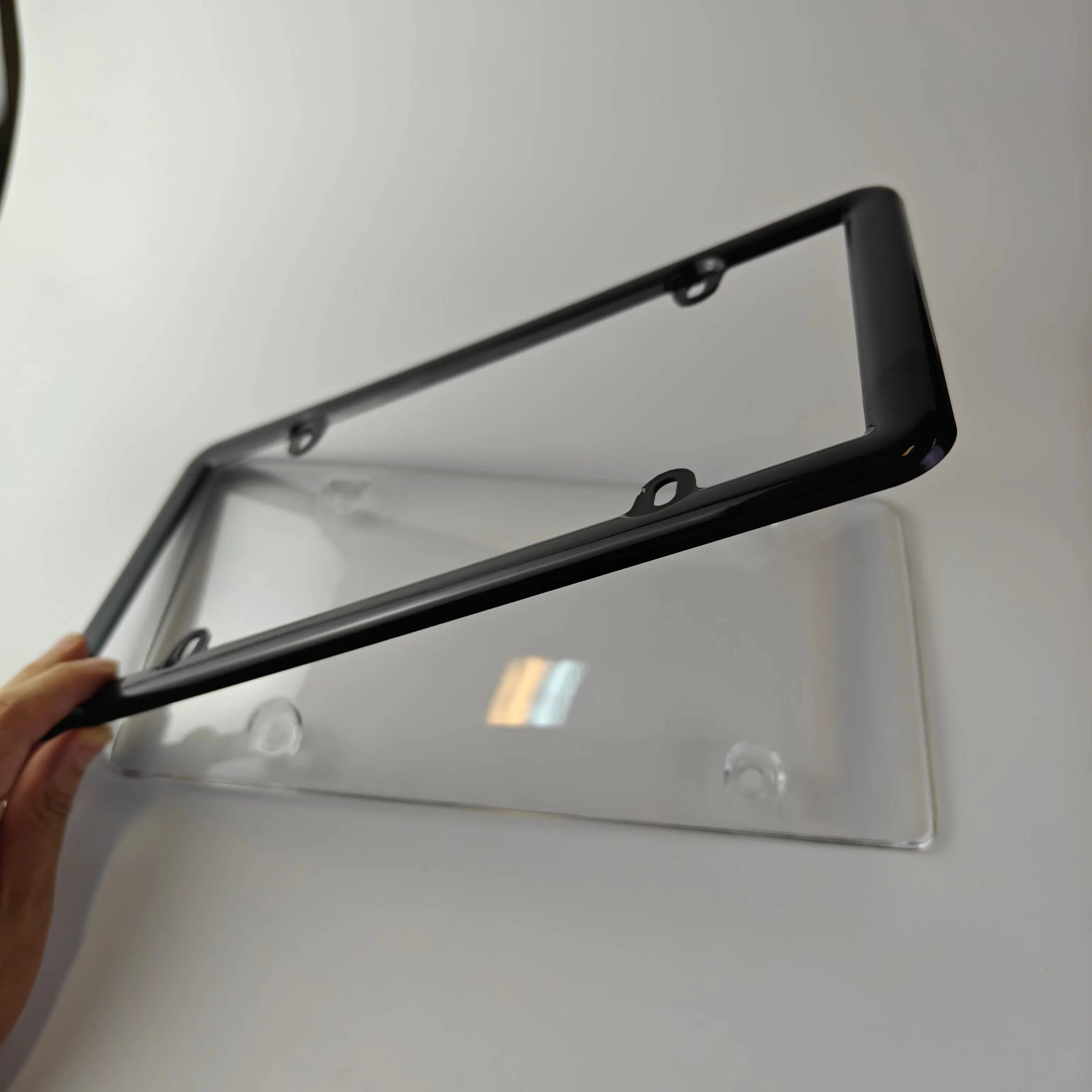 Transparent Pe Plastic License Plate Protective Cover Car Number Plate