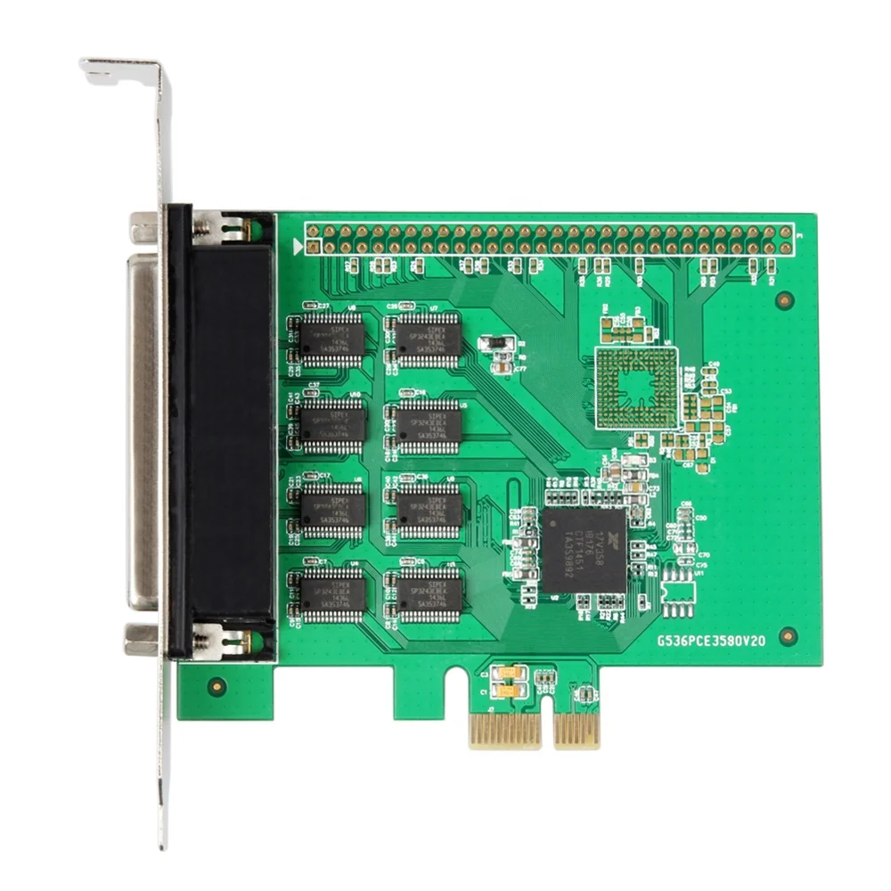 8 Port Serial Pciexpress With Cable Controller Card Xr17v358 Chipset