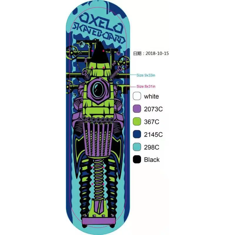 Professional Factory Thermal Label Heat Transfer Fingerboard Graphics