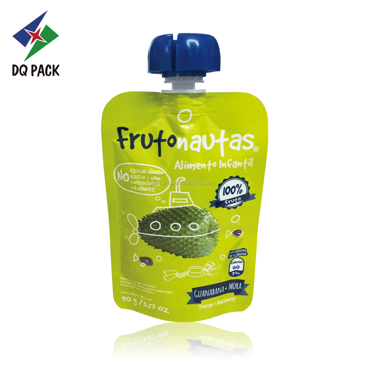 DQ PACK Baby Food Beverage Pouch With Spout And Suction Nozzle