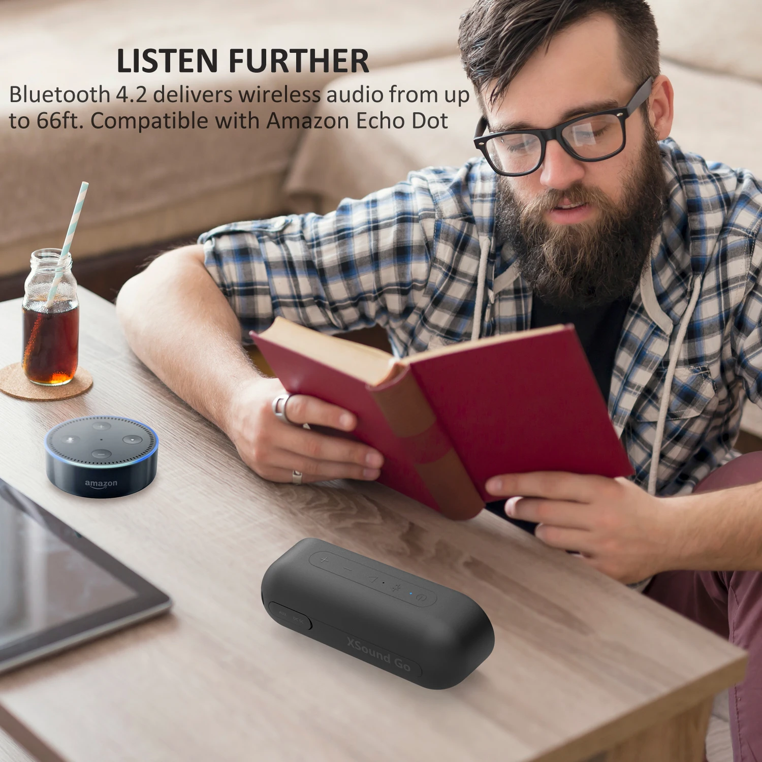 Tribit Xsound go Bluetooth Mini Speaker Waterproof IPX7 Wireless Bluetooth Speakers Wireless Stereo Pairing Outdoor Sports Supe - ANKUX.COM