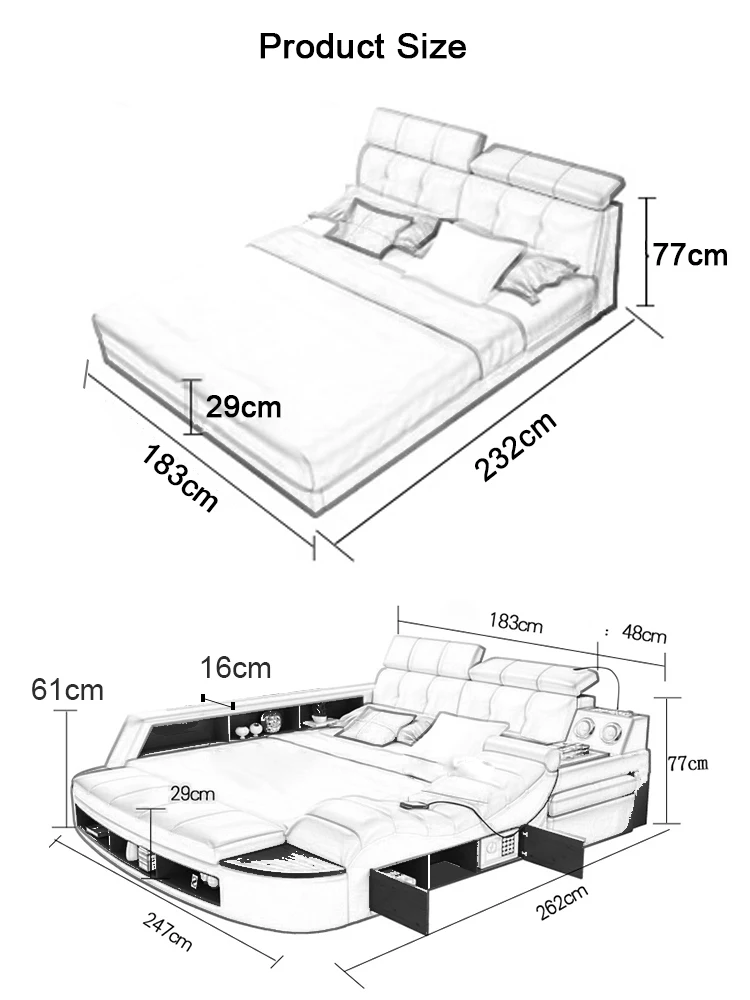 tatami bed tatami leather bed double bedroom tatami bed tatami storage bed bed tatami