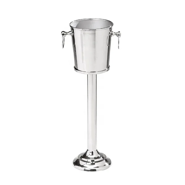 High Quality Copper Embossed Design Goblet With Brass Base And Shiny