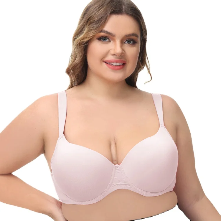 Women Ultra Thin Plus Size Bra Full Cover Cup Underwire Underwear Daily Comfortable Big Size Bra 