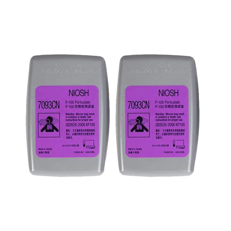 Gas Mask Filter Box 7093CN P100 - High Efficiency Dust Filter