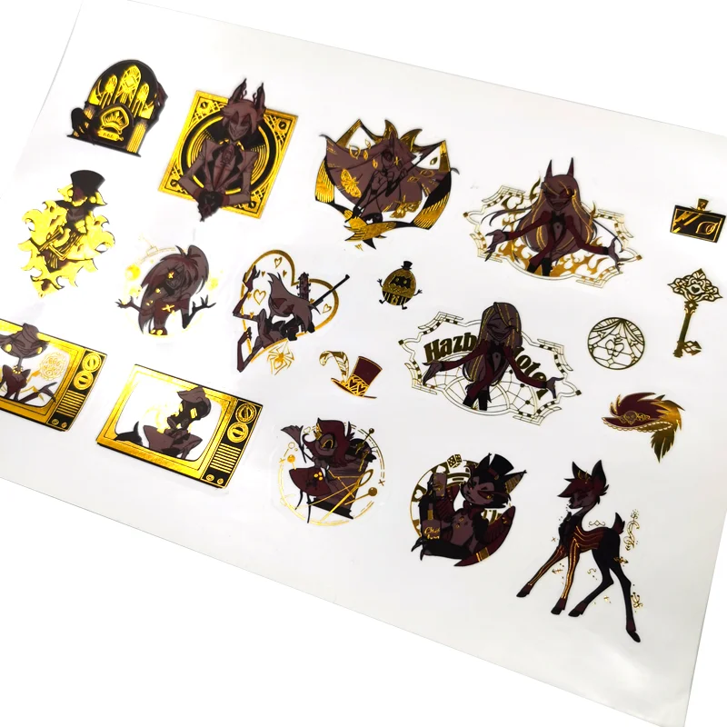 

die cut ticker transparent,100 Sheets, Cmyk color printing sticker sheet