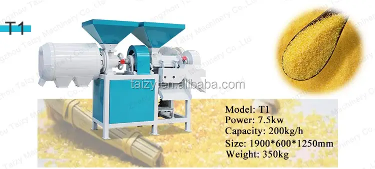 milling machine of maize corn grain grits grinder machine corn grinder