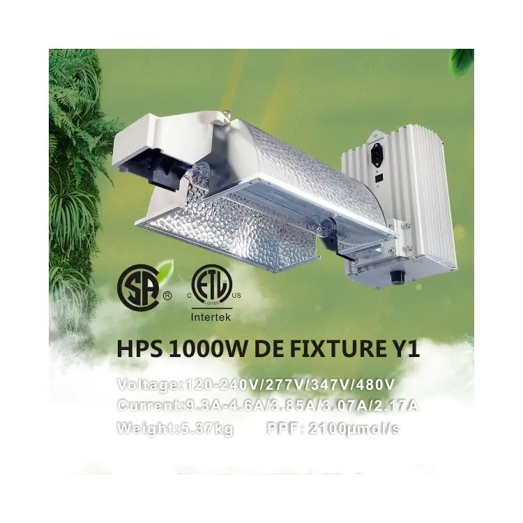 Reliable Factory Phantom 1000W DE HPS Kit 2100K 155000LM HPS Bulb 3 Year Warranty Grow Light HPS Fixture