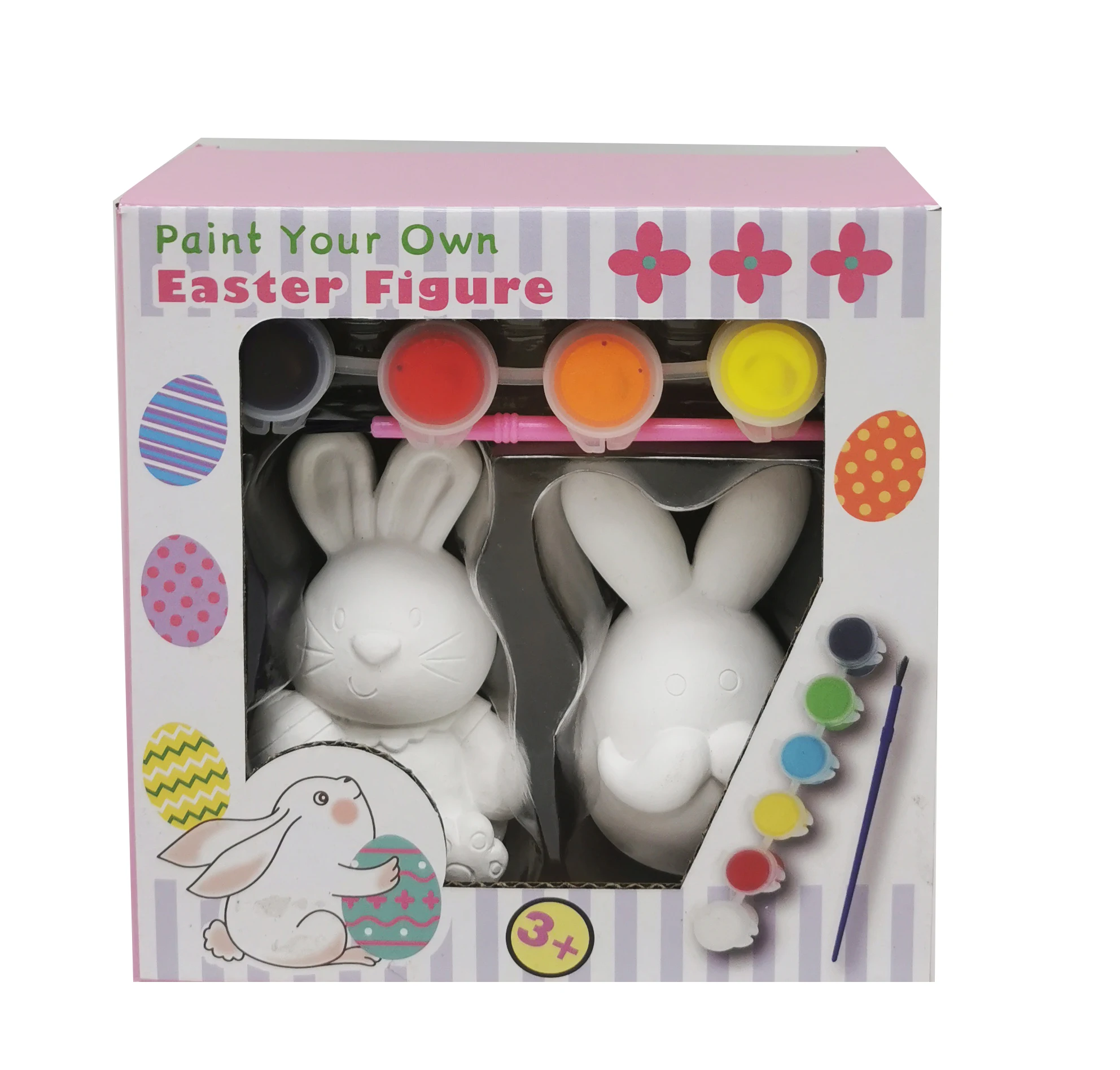 Elsas Creative Diy Craft Kits Acrylic Paints for Kids Rabbit Plaster ...
