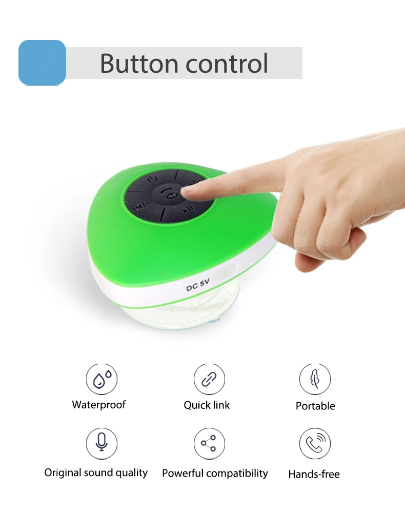 IPX4 approval speakers mini speakers dj bluetooths water dancing speaker for bath - ANKUX.COM