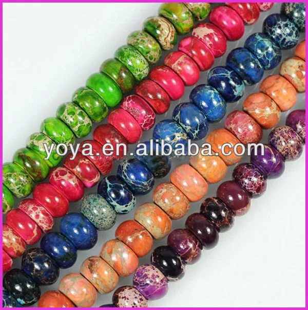  Sea sediment jasper rondelle beads,imperial jasper abacus beads.JPG