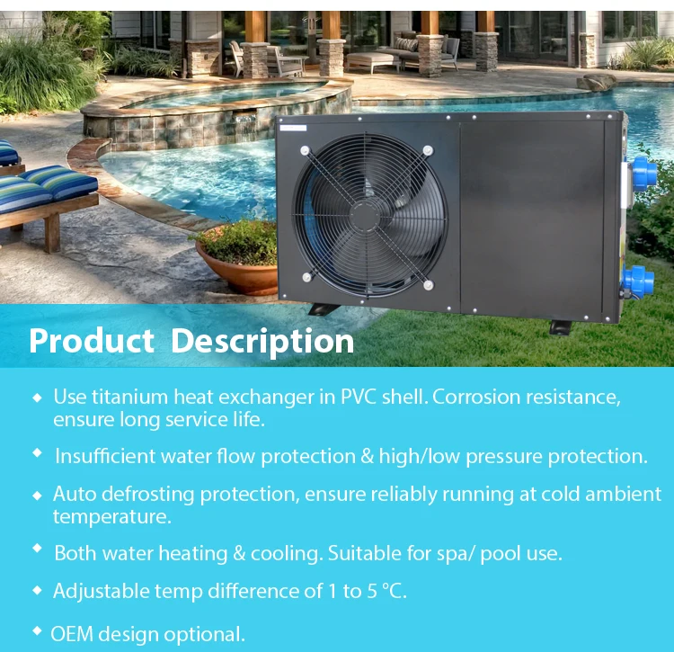 R32 New Energy Air Source Swimming Pool Heat Pump Jacuzzi Spa/ Hot Tub