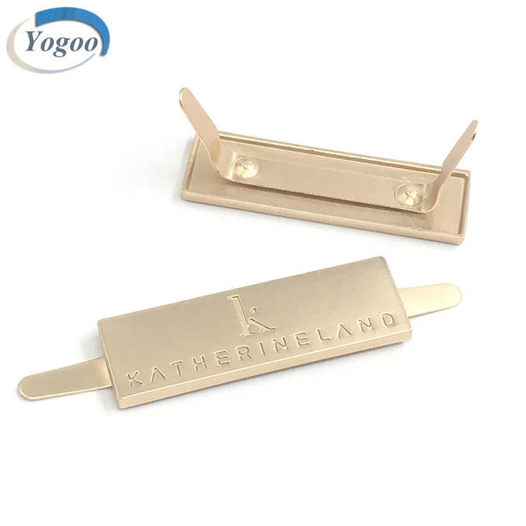 Factory Direct Zinc Alloy Engraved Custom Metal Name Plate Logo For