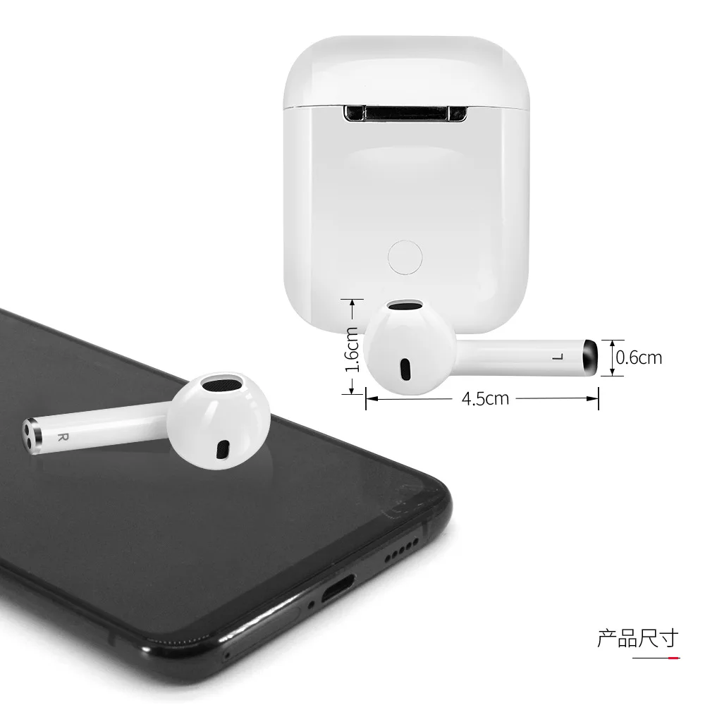 New Earpieces Stereo Earbuds True Wireless Earphone I12 Tws In-ear