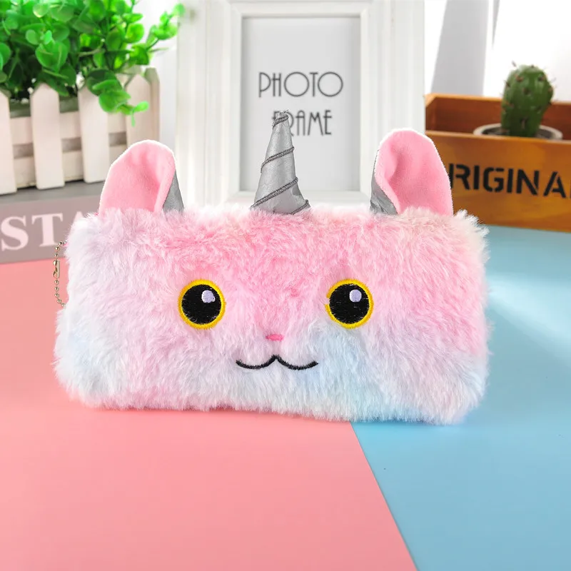 Cartoon Cute Plush Pencil Case Large Capacity Kids Girls Pencil Pouch cartoon-cute-plush-pencil-case-large-capacity-kids-girls-pencil-pouch