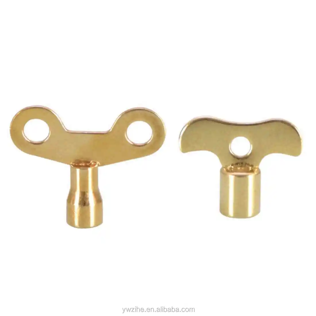 llave de interruptor de válvula de grifo 6 mm 2 piezas Teclas de metal para grifo de agua tono dorado 