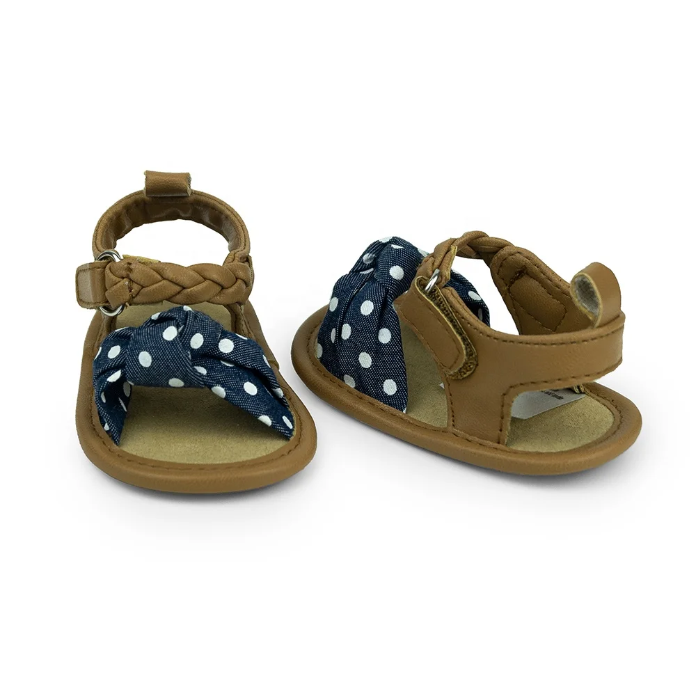 
Baby Girl Sandals Crib Shoes Bowknot Soft Sole Infant Girls Princess Dress Shoes 