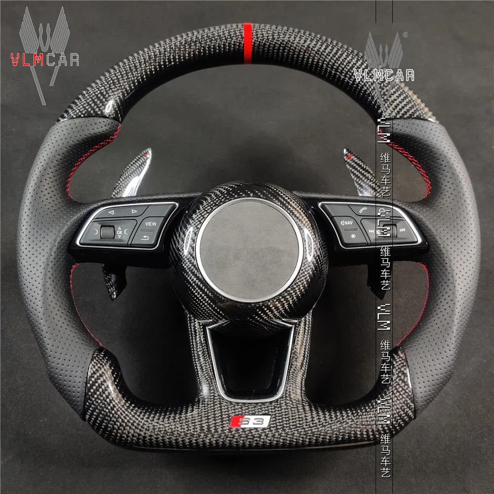 Private custom carbon fiber steering wheel for audi a3 s3 rs3 a4 RS4 S4 /Available for all car models