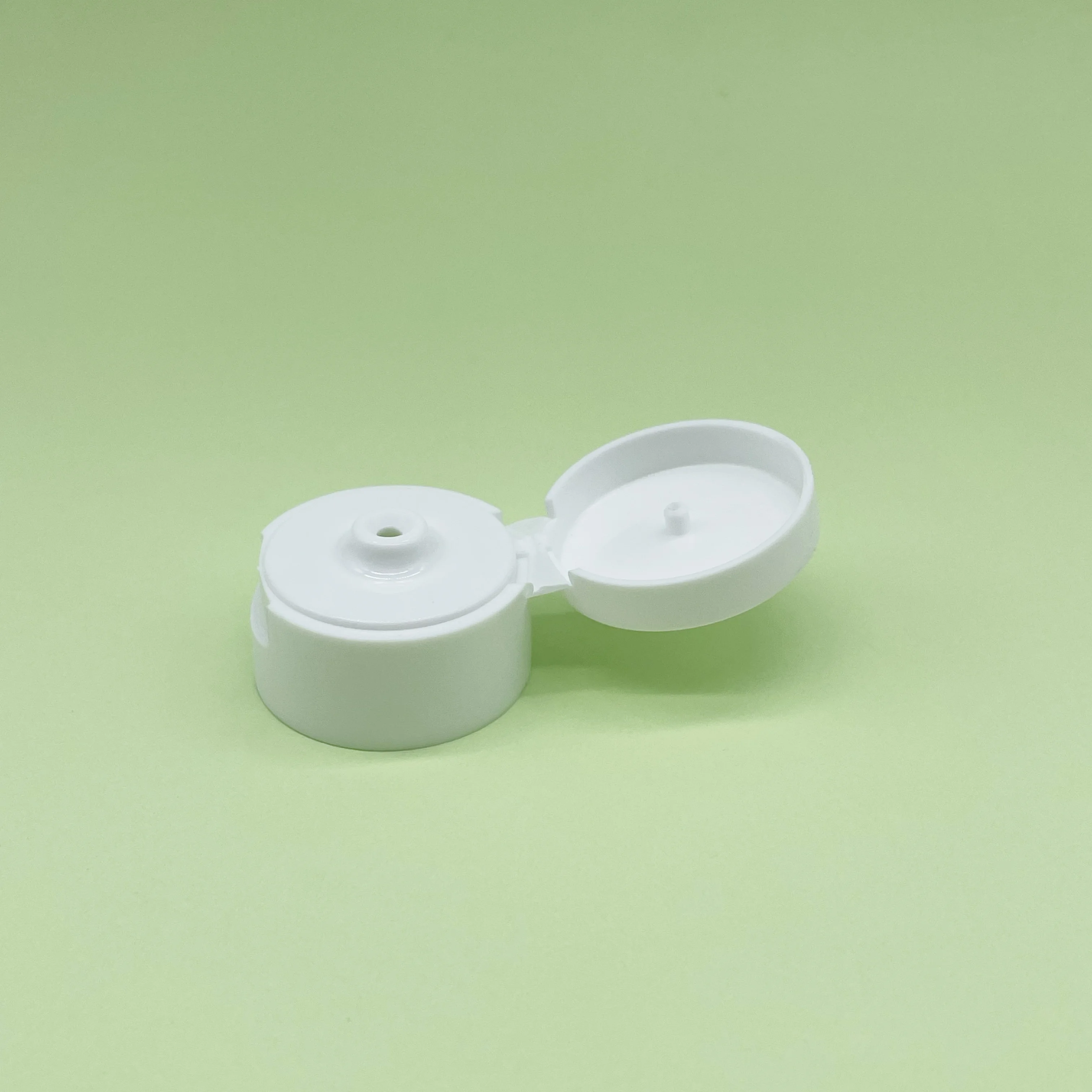 28mm white plastic flip top cap for bottles lotion hand cream smooth surface bottle screw cap-30