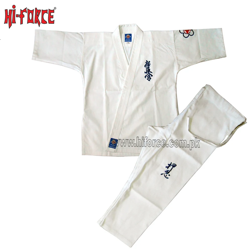 White Belt with Color Stripe Double Wrap Siz Karate//Taekwondo//Judo//Kendo//Hapkido